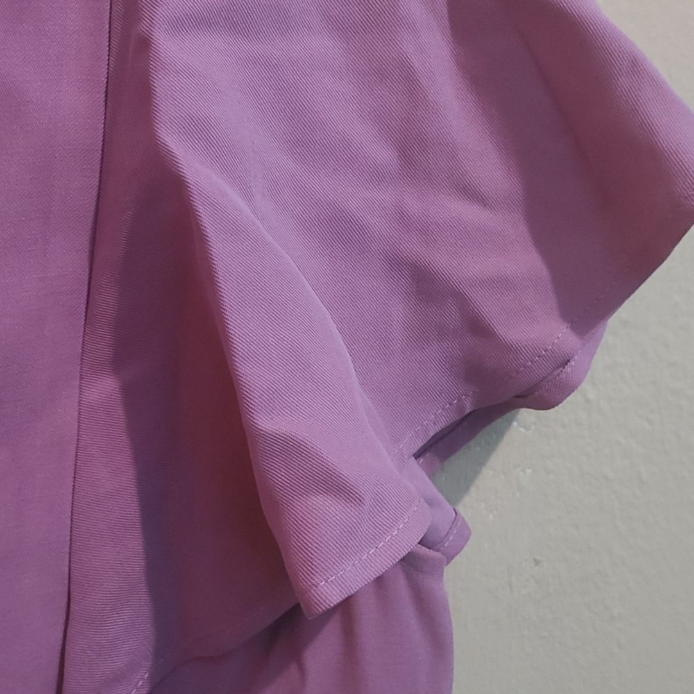 BCBGeneration Mauve Pink Flutter Sleeve Shift Dress - Picture 7 of 12